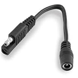 Firstgear 6in SAE Connection to DC Coax Jack Adapter - 7/Black