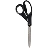 Westcott Elite Stainless Steel Straight Lefty Shears, 8 Inches, Black/Gray (13529)