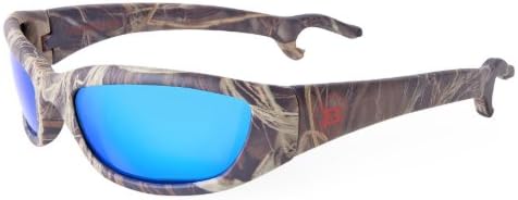 Brewsees Eyewear - Men's Realtree Sunglasses in Max-4® with Polarized Blue Mirrored Lenses