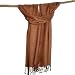 Soft and Silky Beautiful Viscose Pashmina Choc. Brown Shawl/ Wrap 28" X 78"