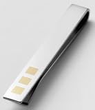 058.0100.D5- TeNo Steel Tie Clip w/Gold