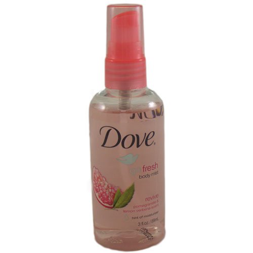 good antiperspirant:Dove Go Fresh Body Mist-Revive-3 oz