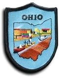 Ohio - State Shield Patch, Blue