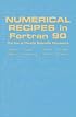 Numerical Recipes in Fortran 90, Vol. 2