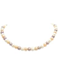 Multi colored Pearl Necklace in Silver