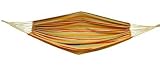 Brazilian Style Striped Fabric Hammock - Orange/Red