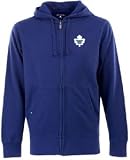 Antigua Men's NHL Toronto Maple Leafs Signature Hood Long Sleeve Full-Zip Fleece, Dark Royal, X-Large