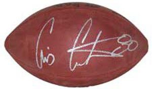 Cris Carter Signed Vikings Football