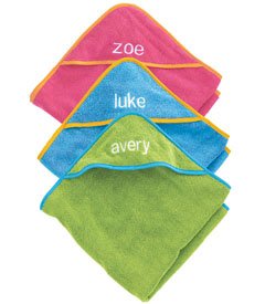 Personalized Hooded Towel - Red