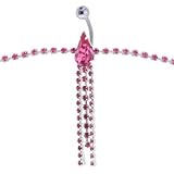 Austrian Crystal Passion Pink HEIRESS CHANDELIER Belly Chain