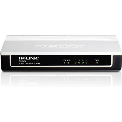 Tp-Link TL-R460 4-Port Cable/DSL Router. TL-R460 4PORT ENET IP/DHCP DSL ROUTER VPN QOS CONFIG. 5 Port - 1 x 10/100Base-TX Network WAN, 4 x 10/100Base-TX Network LAN