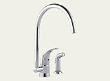 Delta Select 6115088-pc Riviera Single Handle Kitchen Faucet W/ Side Spray, Chrome