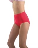 Ilusion Women's Light Control High-waisted Stretch Satin Panty RED L