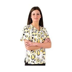 White Cross Lemondrop Junior Fit V-Neck Nursing Scrub Top