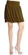 Trendy Bubble Skirt with Classy Yoke Waistline from Hot Fash Skirts - VOOM Olive