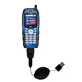 Retractable USB Cable for the Sanyo RL-2000 with Power Hot Sync and Charge capabilities - Gomadic Brand w/ TipExchange Technology