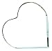 Hortense B. Hewitt Wedding Accessories Heart Shape Photo Cake Top, 4 by 4-Inch