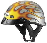 ZAMP HELMETS S-2 CHROME BLACK FLAME LG H0223FLL