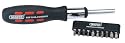 Draper 33010 11 piece ratchet screwdriver and bit set