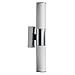 Dainolite VLD-812W-PC 19.5" 14W 2 LED Wall Sconce, Polished Chrome Finish with White Frosted Glass