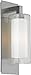 Feiss OL13001BS Salinger Outdoor Patio Wall Lantern, 1-Light, 75watts, Brushed Steel (7"W by 20"H)