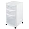 Sterilite 3-Drawer Plastic Cart with Wheels - White (Set of 2)