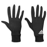 adidas Marathon Glove ( sz. One Size Fits All, Black/Silver : Size Large )