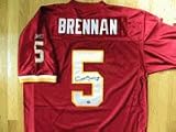 Washington Redskins Colt Brennan Signed Auto Jersey COA & Pic