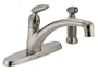 Delta Faucet 488-SSWF Michael Graves Single-Handle Kitchen Faucet, Stainless