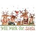 Will Work For Santa Adult Long Sleeve T-Shirt