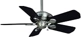 Casablanca Fans 7745D 40 Utopian Contemporary Outdoor Brushed Nickel Ceiling Fan w/ B818 Blades