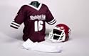 Mississippi State Bulldogs Youth NCAA Team Helmet and Uniform Set