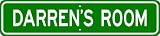 DARREN ROOM SIGN - Personalized Gift Boy or Girl, Aluminum