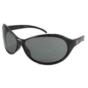 Click here to buy Kate Spade Sunglasses, Clay L S 1D2, Glossy Black Frame Gray Lenses Silver Detail by Kate Spade.