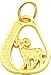 314DFGNvh1L. SL75  14K Yellow Gold Aries Charm Diamond Cut