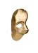 Phantom Gold Half Mask for Halloween Costume Accessory