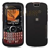 Motorola Clutch i465 Black Rubber Feel Hard Case Cover w/Belt Clip