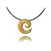 Handmade Olive Wood Spiral Necklace