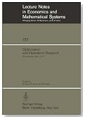 Optimization and Operations Research: Proceedings of a Workshop Held at the University of Bonn, October 2 - 8, 1977 (Lecture Notes in Economics and Mathematical Systems)