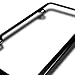 Slim Black Steel License Plate Frame with 2 Holes, Lifetime Warranty
