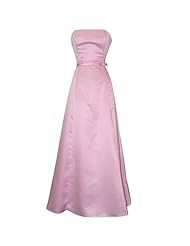 Strapless Satin Fitted Prom Dress 