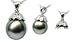 Jewelry : 18K white gold Vila Black Tahitian cultured pearl and diamond pendant