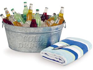 Childrens Toyshop  Outdoor Living : The Companion Group P00422 Galvanized Drink Bucket
