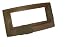 Flush Mount Adaptor Plate for the Flush Mount Heating and Air Conditioning Booster Fan, Brown