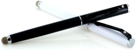 MeeCase Diamond Dual-Purpose Micro-Knit Technology Capacitive Stylus and Fine Rollerball Ink Pen (Black and White)