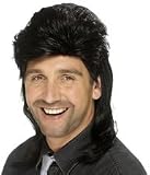 Jason Mullet Wig - Black