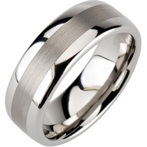 Genuine IceCarats Designer Jewelry Gift White Tungsten NA Wedding Band Ring Ring. Size 10.50 Rounded Band In White TungstennA Size 10.5