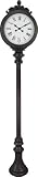 Durocraft 8 Foot Tall Double Sided Clock, Black