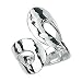 Silver Hammered Finish Fancy Ring by Elements
