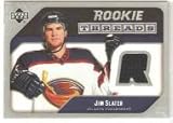 2005-06 Upper Deck Rookie Threads #RTJS Jim Slater - Atlanta Thrashers (Piece of Authentic Jersey ) (Hockey Cards)